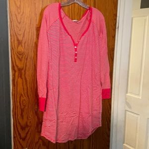 Victoria’s Secret Red Striped Holiday Sleep Shirt